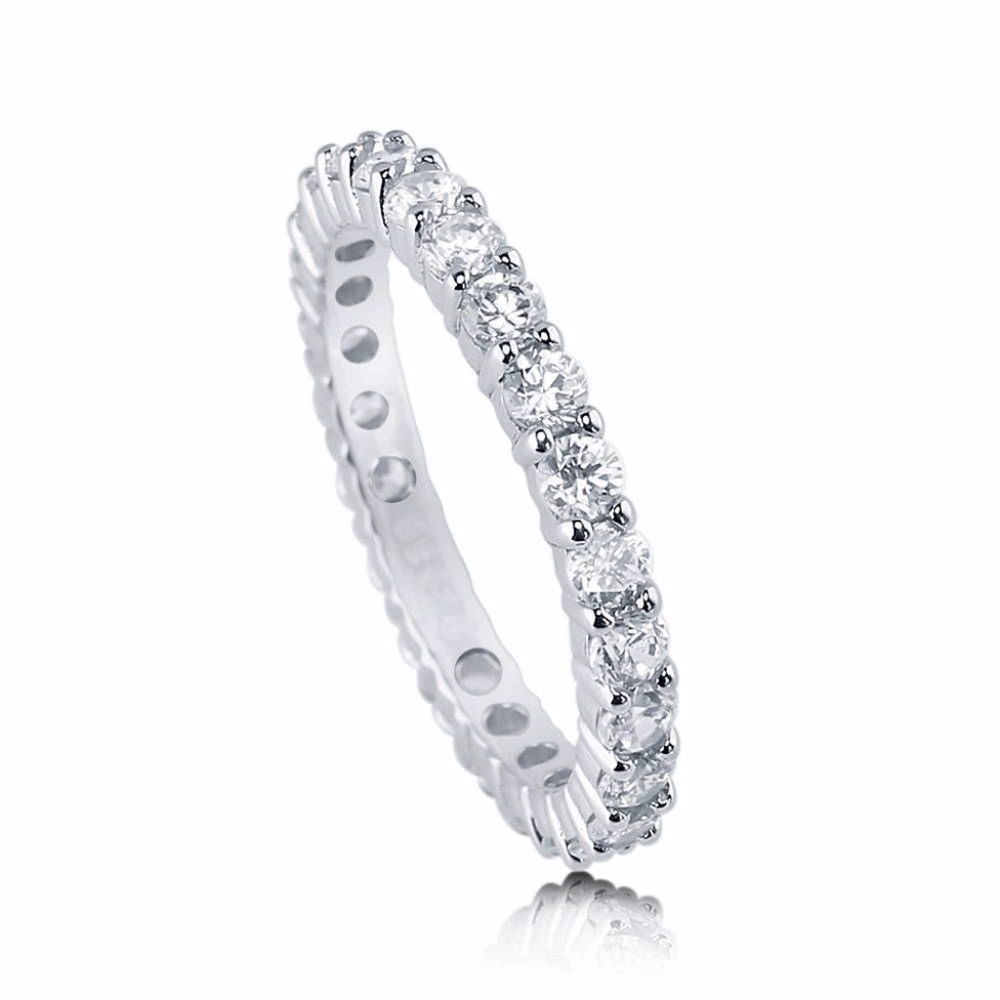 1.00 ct G-H VS2 Diamond FULL Eternity 14k Ring - Picture 3 of 8